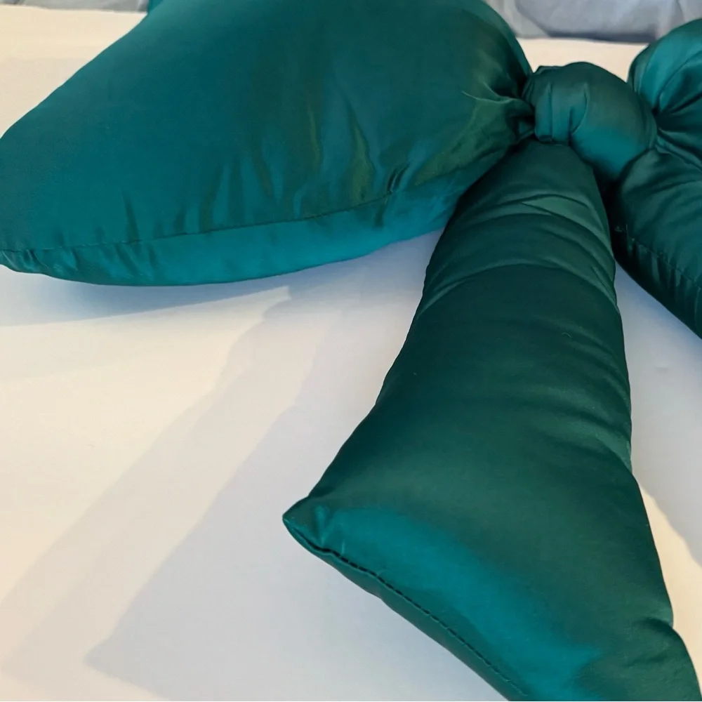 Urban Outfitters Big Bow Satin Throw Pillow